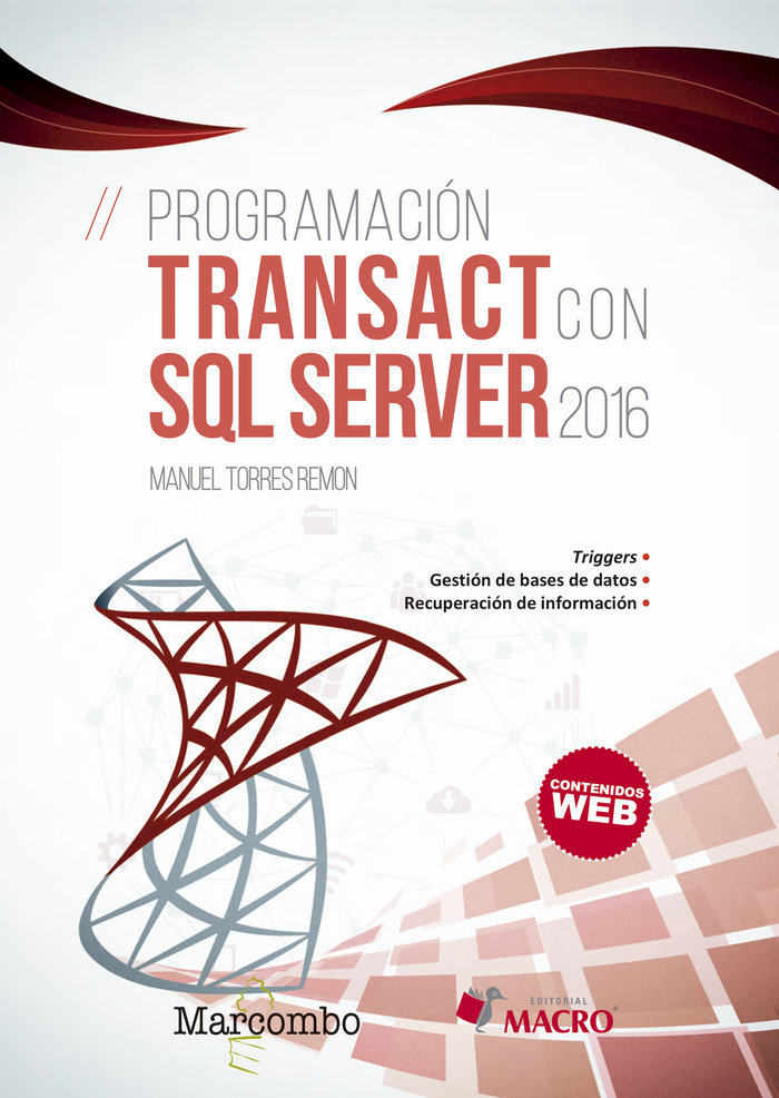 Книга Programación Transact con SQL Server 2016 Torres Remon