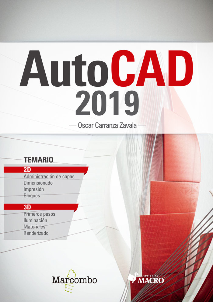 Knjiga AutoCAD 2019 Carranza Zavala
