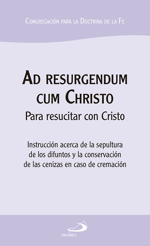 Carte Ad resurgendum cum Christo Congregación para la doctrina de la fe