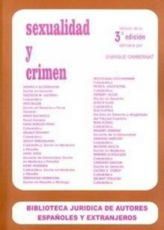 Kniha Sexualidad y crimen Ackermann