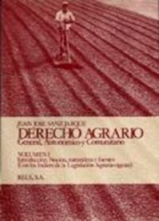 Kniha Derecho agrario Sanz Jarque