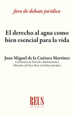 Kniha El derecho al agua como bien esencial para la vida de la Cuétara Martínez