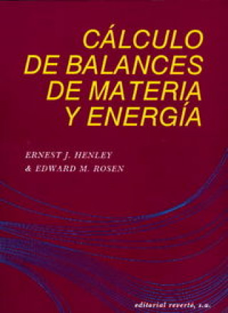 Kniha Cálculo de balances de materia y energía Henley