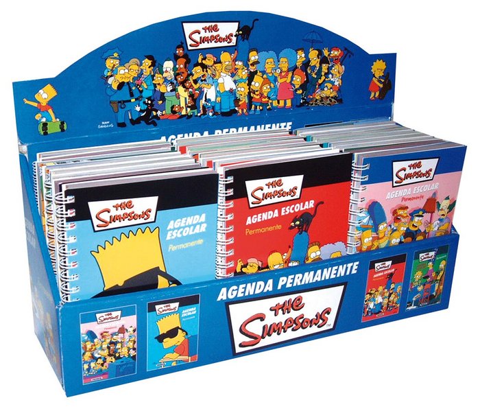 Kniha Estuche Agenda Escolar Simpsons (24 Ejemplares) 