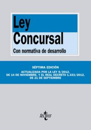 Kniha Ley Concursal EDITORIAL TECNOS
