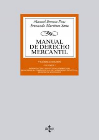 Buch Manual de Derecho Mercantil BROSETA PONT