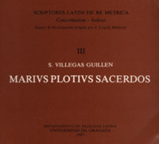 Knjiga Marius plotius sacerdos Villegas Guillen