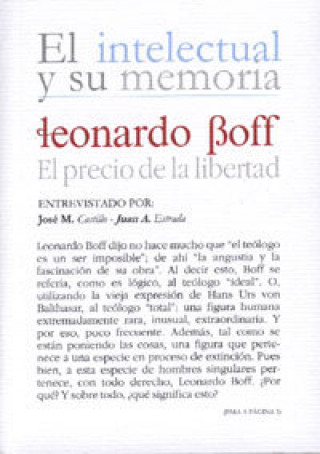 Kniha Leonardo Boff, el precio de la libertad Boff