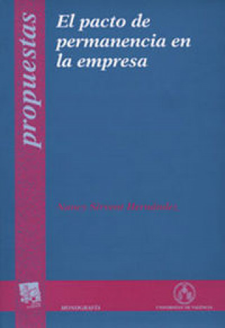 Kniha El pacto de permanencia en la empresa Sirvent Hernández