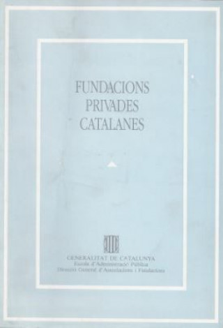 Kniha Fundacions privades catalanes BILLOCH