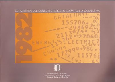 Carte Estad­stica del consum energètic comarcal a Catalunya: 1982 