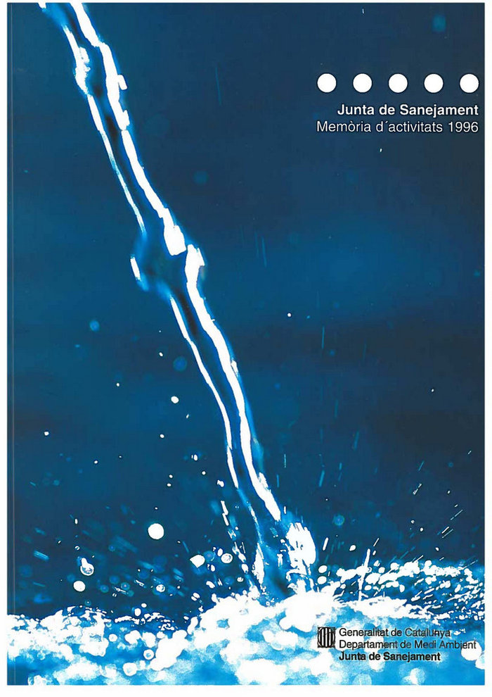 Carte Memòria d'activitats 1996. Junta de Sanejament 