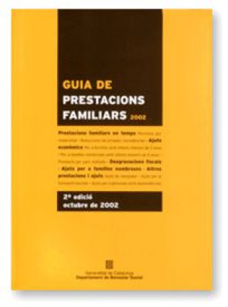 Könyv GUIA DE PRESTACIONS FAMILIARS 2002 