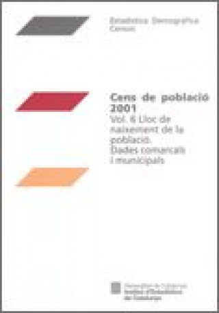 Könyv CENS DE POBLACIO 2001 VOL.6 