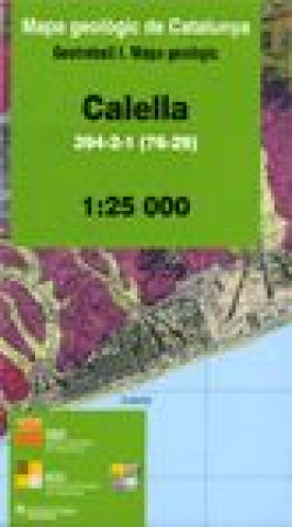 Kniha Mapa geològic de Catalunya 1:25 000. Calella 394-2-1 (76-29) 