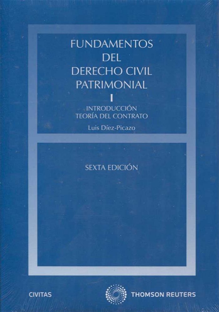 Книга Fundamentos de Derecho Civil Patrimonial (Colección 6 Volúmenes) DIEZ-PICAZO Y PONCE DE LEON