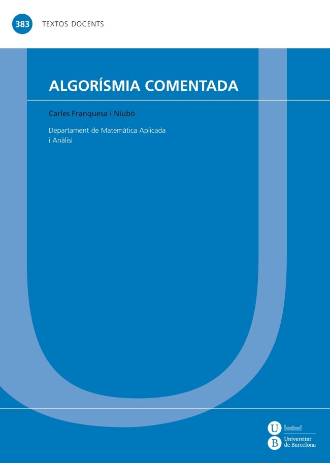 Knjiga Algorísmia comentada Franquesa
