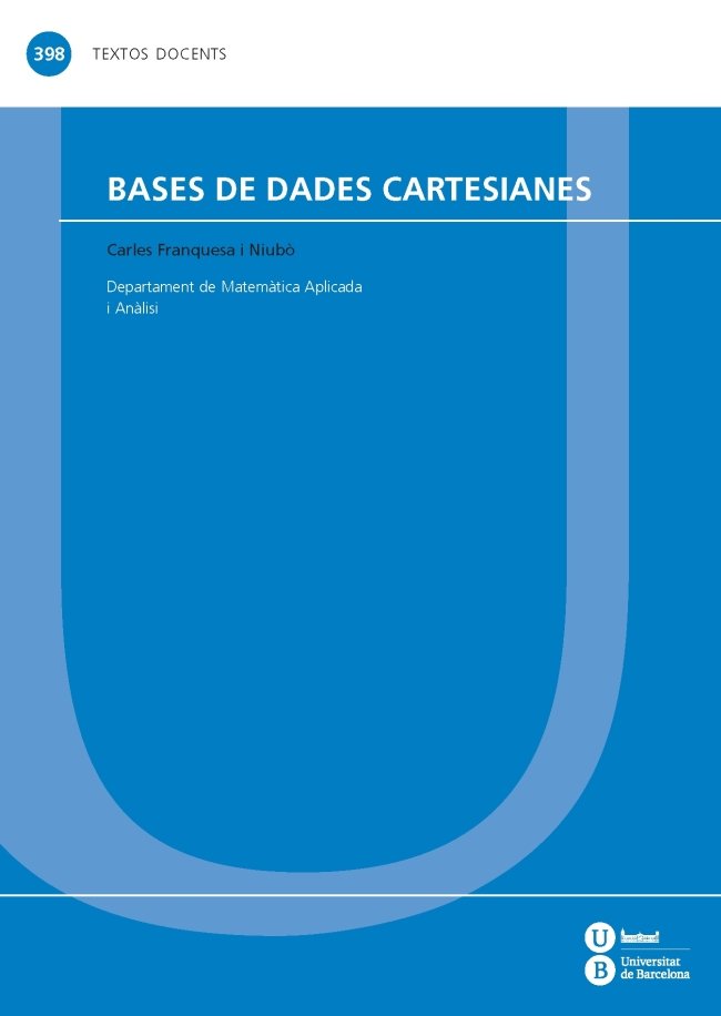 Knjiga Bases de dades cartesianes Franquesa i Niubò