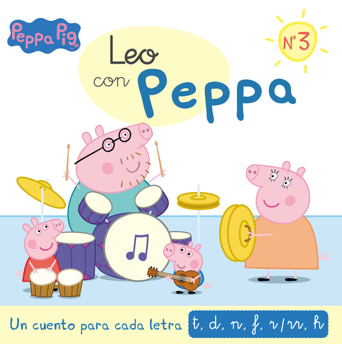 Kniha Un cuento para cada letra: t, d, n, f, r/rr, h (Leo con Peppa Pig 3) Hasbro