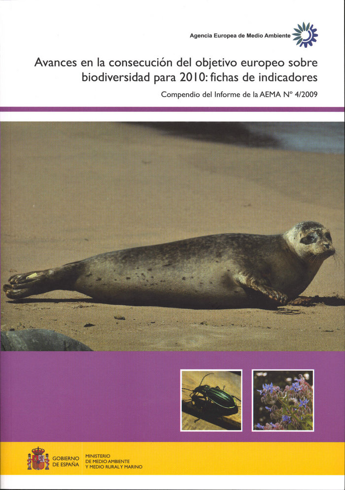 Kniha Avances en la consecución del objetivo europeo sobre biodiversidad para 2010 