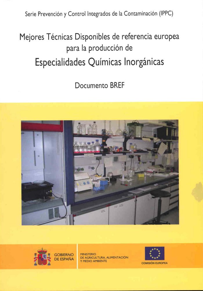 Книга Mejores técnicas disponibles de referencia europea para la producción de especialidades químicas ino 