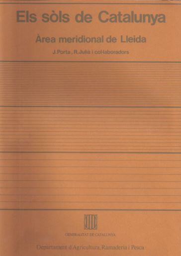 Carte sòls de Catalunya. Àrea meridional de Lleida/Els JULI·