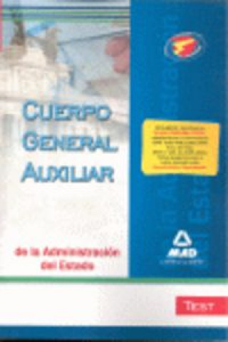 Knjiga Cuerpo General Auxiliar, Administración del Estado. Test MARTOS NAVARRO