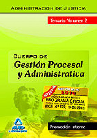 Carte Cuerpo de gestión procesal y administrativa (promoción interna). Temario volumen ii Instituto De Gestion Gordios