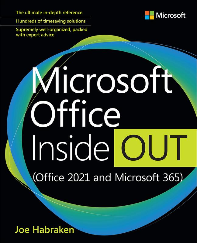 Carte Microsoft Office Inside Out (Office 2021 and Microsoft 365) Joe Habraken