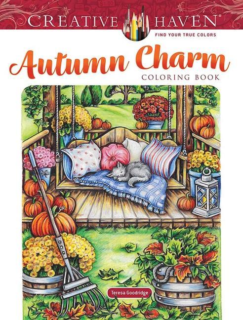 Книга Creative Haven Autumn Charm Coloring Book Teresa Goodridge