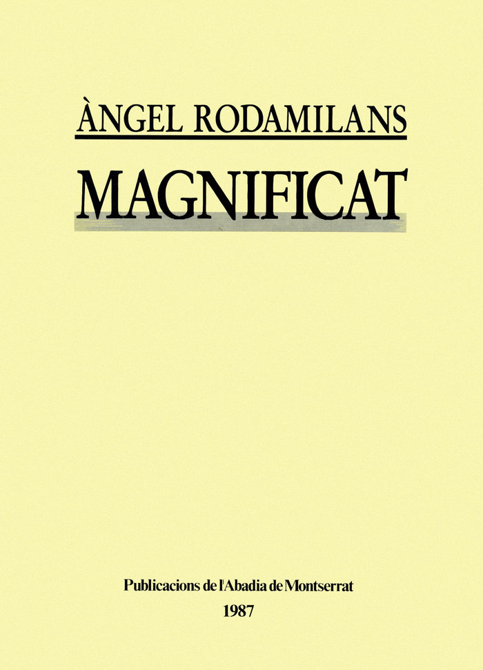 Könyv Magnificat Rodamilans