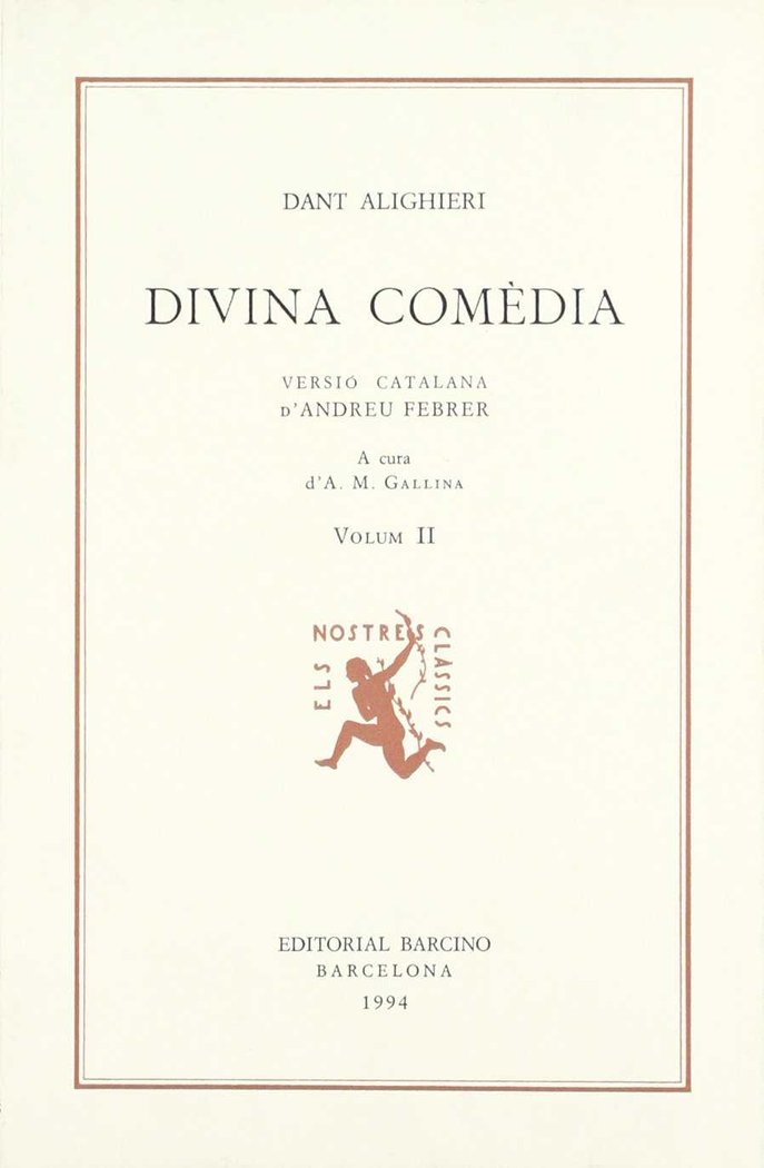 Knjiga Divina comèdia. (T.2) 