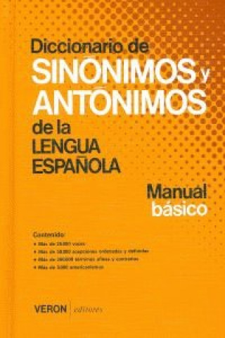 Könyv DICCIONARIO SINóNIMOS-ANTóNIMOS LENGUA ESPAñOLA 