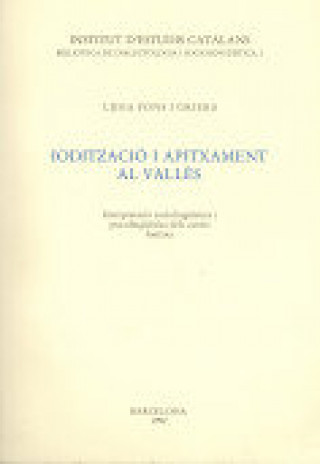 Buch Iodització i apitxament al Vallès Pons i Griera