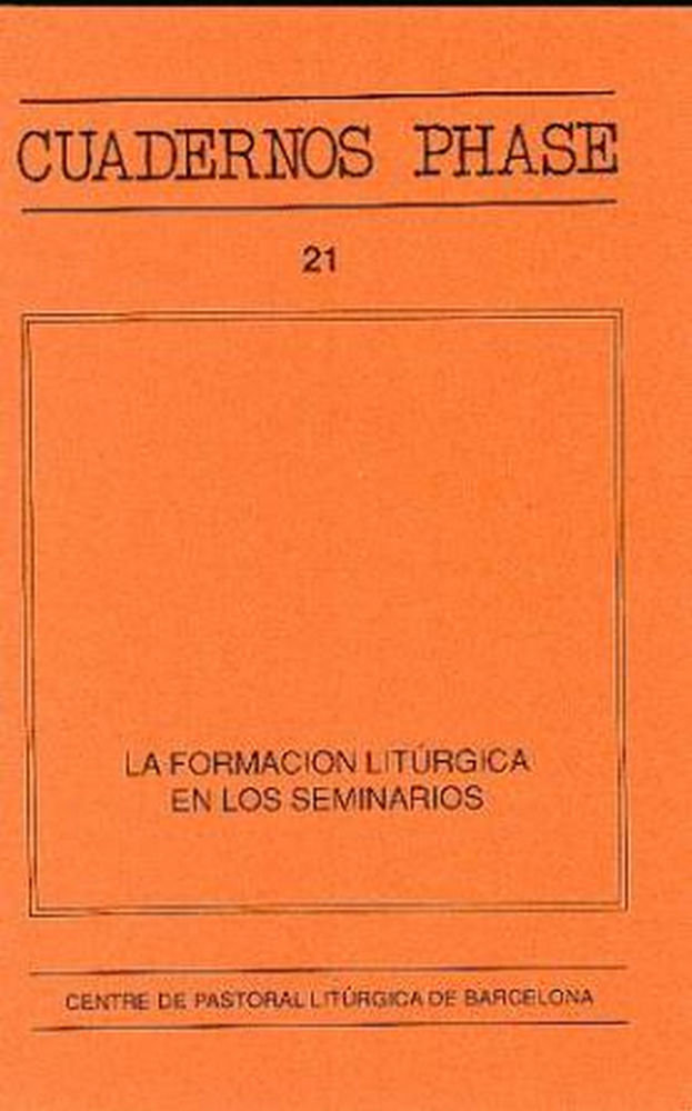 Kniha Formación litúrgica en los seminarios TENA