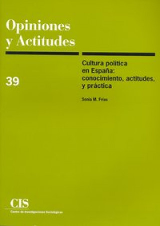 Kniha Cultura política en España Frías