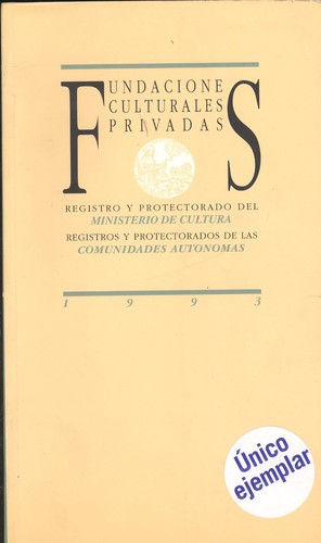 Knjiga FUNDACIONES CULTURALES PRIVADAS 
