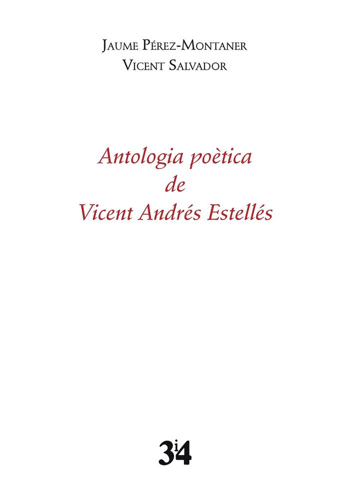 Kniha Antologia poètica de Vicent Andrés Estellés Andrés Estellés