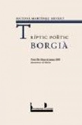 Knjiga Tríptic poètic Borgià Martínez Revert