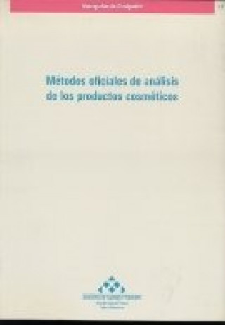 Kniha Métodos oficiales de análisis de los productos cosméticos 