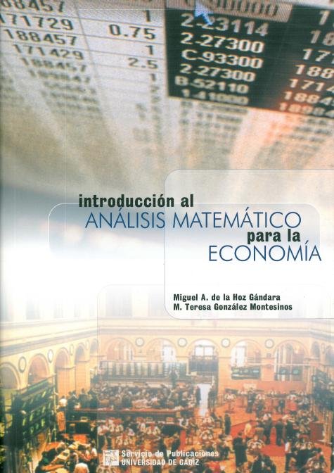 Kniha INTRODUCCION AL ANALISIS MATEMATICO PARA LA ECONOMIA HOZ GANDARA