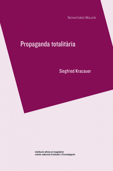 Buch PROPAGANDA TOTALITARIA KRACAUER