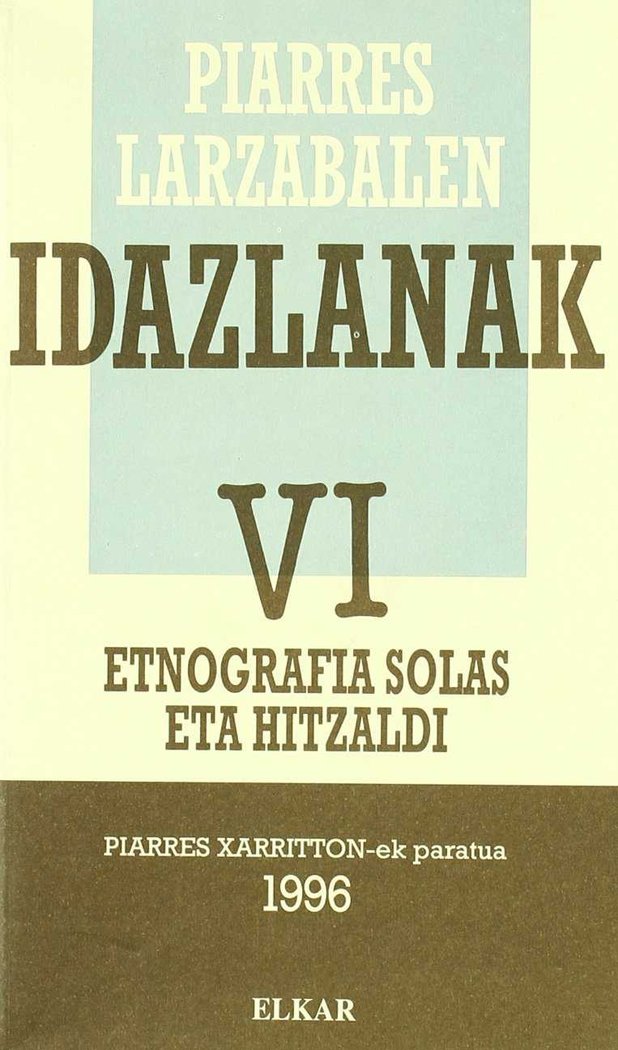Książka Piarres Larzabalen idazlanak 6 Larzabal