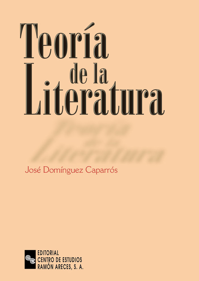 Könyv Teoría de la literatura Domínguez Caparrós