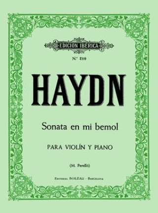 Book Sonata Mi bemol Haydn