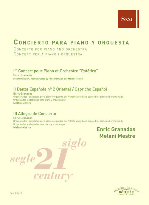 Kniha Concierto para piano y orquesta GRANADOS