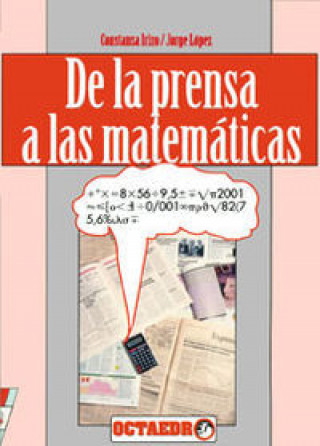 Kniha DE LA PRENSA A LAS MATEMATICAS IRIZO