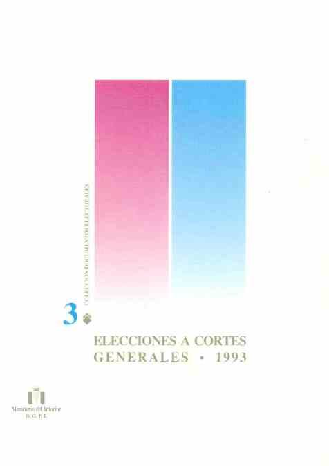Könyv Elecciones a Cortes Generales 1993 