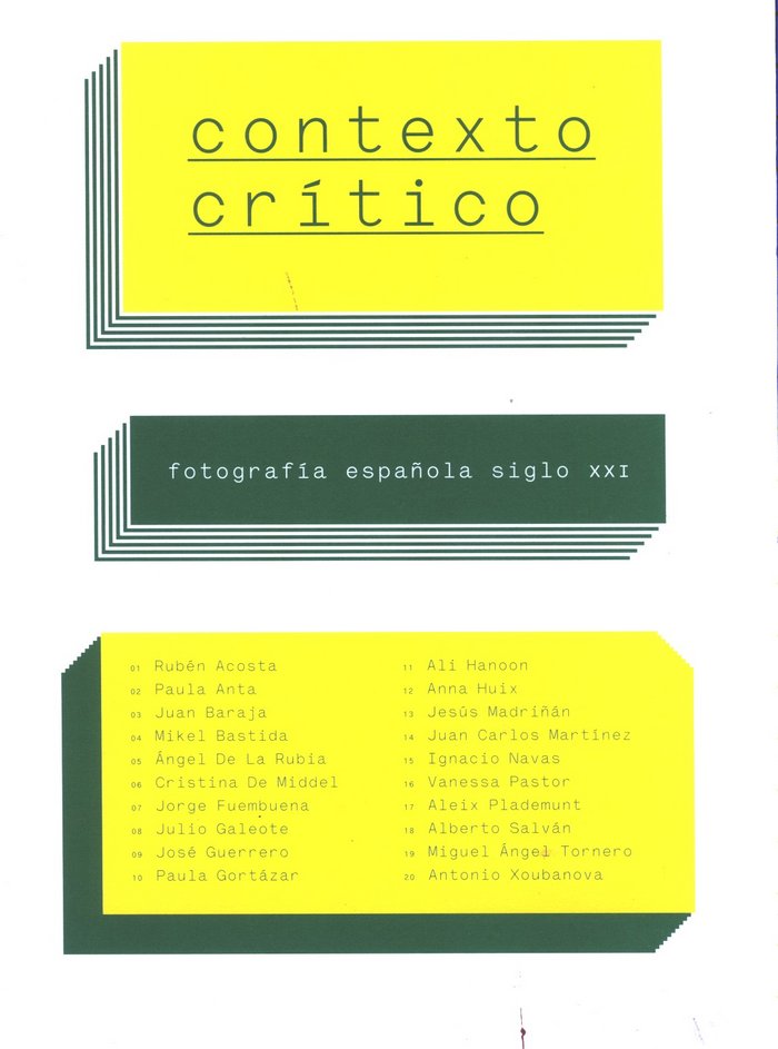 Kniha Contexto crítico. Fotografía española siglo XXI 