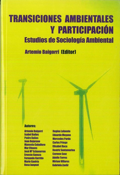 Book TRANSICIONES AMBIENTALES Y PARTICIPACIóN BAIGORRI